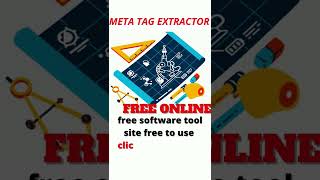 Meta tag extractor free to use tool no sing up and all time free software screenshot 1