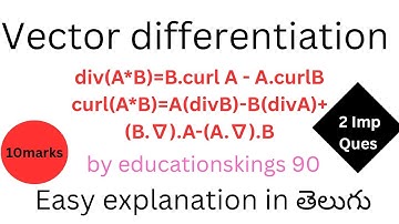 Top 2 important questions in vector differentiation in vector calculus #vectordifferentiation#maths