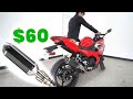 $60 Ninja 400 Exhaust! Cheap Ninja Slip On Exhaust | Before & After