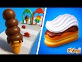 Ice Cream Stack Runner VS Perfect Cream - All Levels Satisfying Walkthrough Gameplay