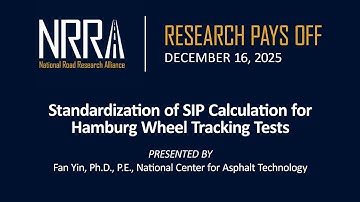 Research Pays Off December 2025 | Standardization of SIP Calculation for Hamburg Wheel Tracking Test