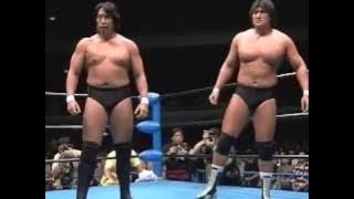 AJPW - Kenta Kobashi & Jun Akiyama vs Yoshihiro Takayama & Takao Omori