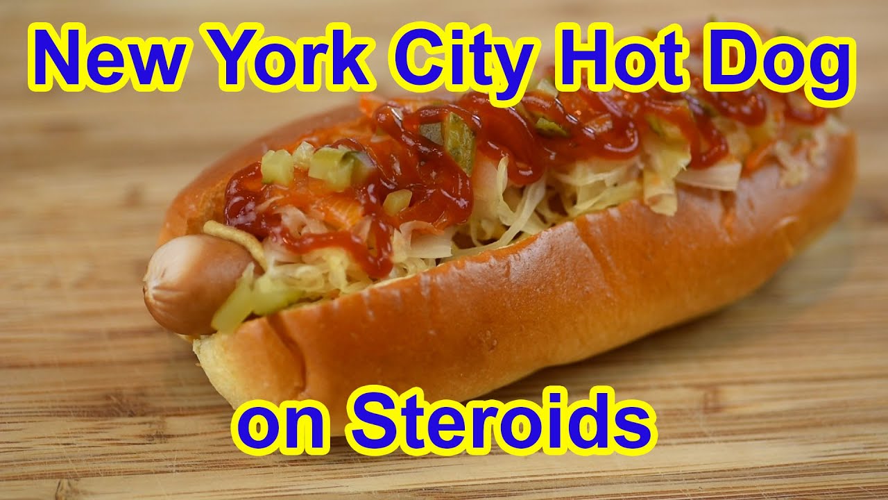 The best tasting hot dog?! New York City hot dog on steroids YouTube