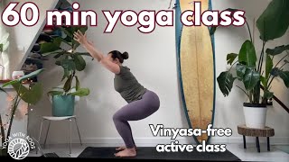 Active yoga class without vinyasas! (sun B and hip openers) 60 min ENG Yoga with Roos