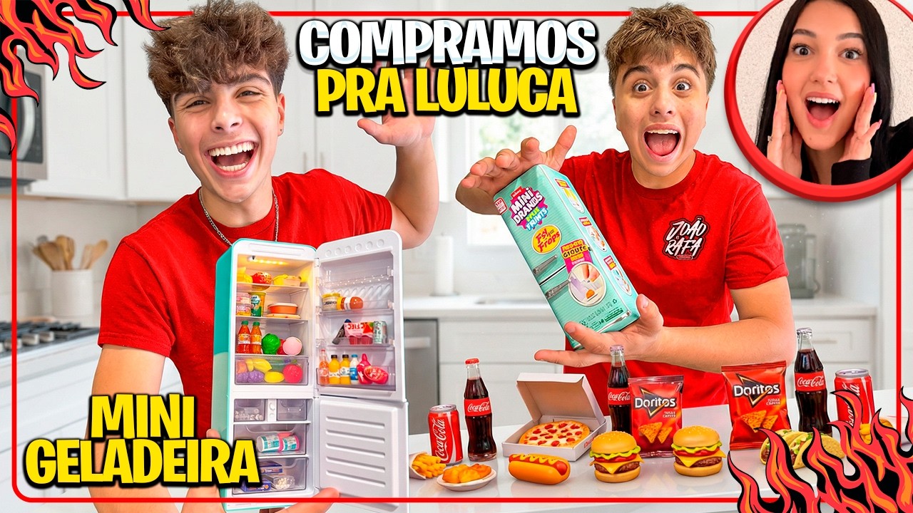 COMPRAMOS A MINI GELADEIRA VIRAL PRA LULUCA! *Encontramos diversos itens raros