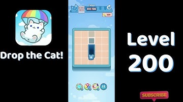 🎮 Drop the Cat! Level 200 Walkthrough | Fun Candy Puzzle Challenge 🐱