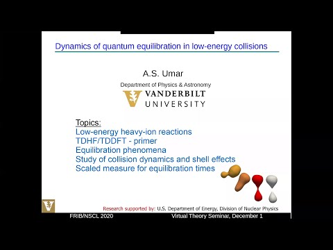 Dynamics of quantum equilibration in low-energy collisions — A. Sait Umar