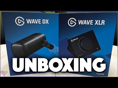 Elgato Wave DX and Wave XLR Unboxing and Test Audio 