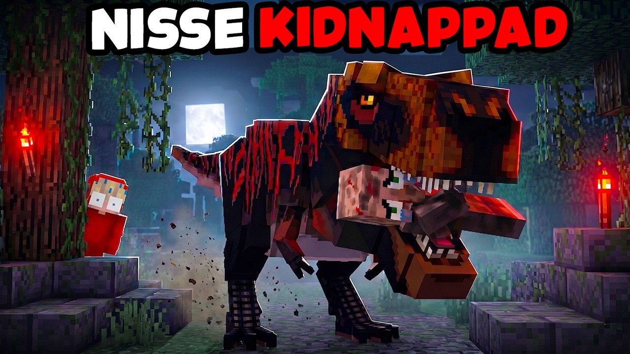 Nimsy Minecraft Nisse Blev KIDNAPPAD av en Dinosaurie i Minecraft! - YouTube