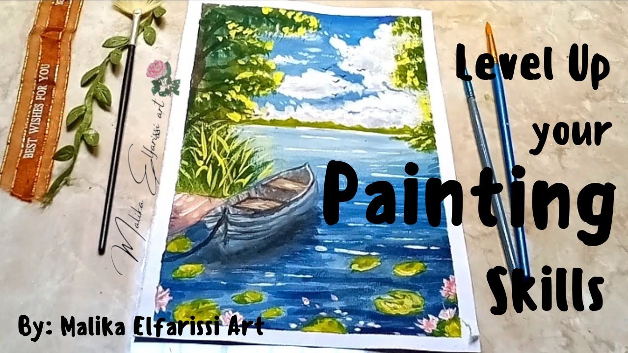 I Painted the Calmest Lake Ever With Watercolors