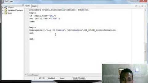 tutorial membuat album foto dengan menambahkan form login melalui Delphi 7