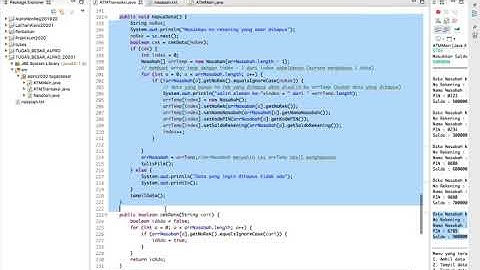 Aplikasi kelola data nasabah ATM 3 (operasi Hapus Data) - Algoritma dan pemrograman
