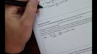 Quantitative Literacy 8C Example #2 Population Growth Rate