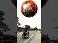 The Death Star approaching Earth | the oppressive universe | planet VFX #3d #shorts #blender