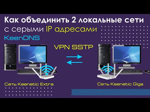 Как объединить 2 локальные сети, с серыми IP адресами, при помощи VPN туннеля