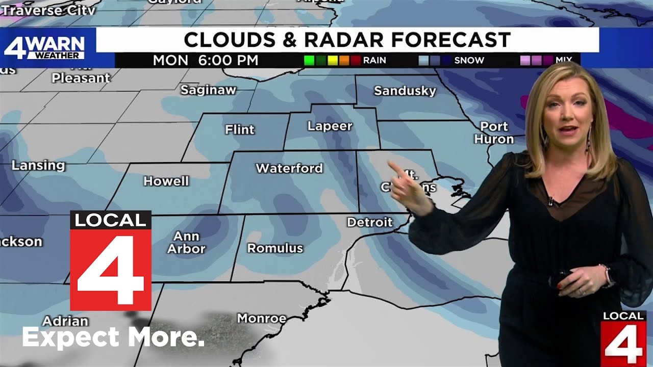Snow, rain, strong winds: What to expect in Metro Detroit - YouTube