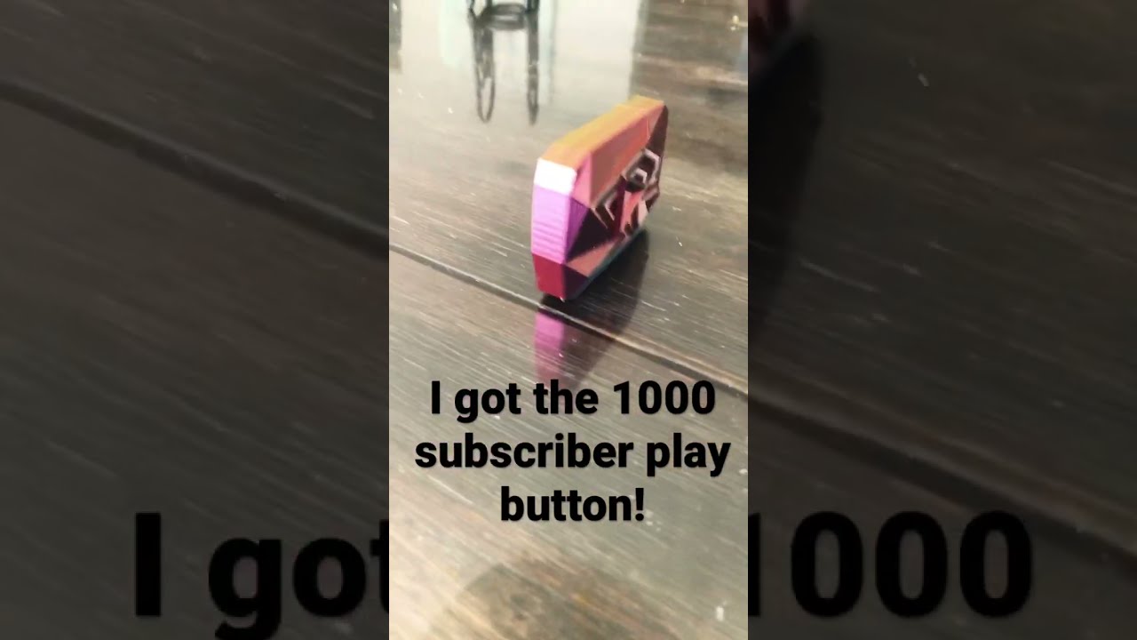I Got The 1000 Subscriber Play Button 1000subscriber 1000subs Subscribe Subs Shorts