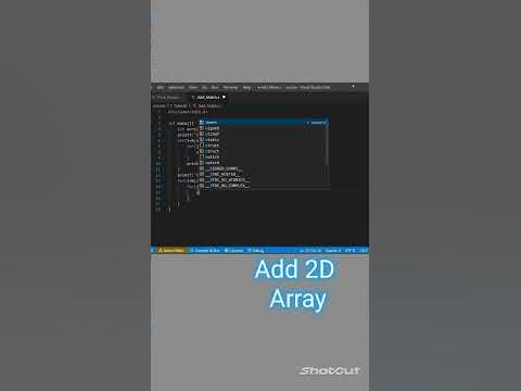 Add two 2D array into Third array🥵||#cprogramming#coding - YouTube