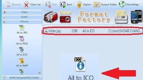 How to make Icon Photos Without Internet free with Format Factory