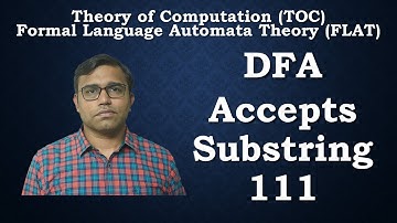 DFA Accepts Substring 111 | Automata Theory