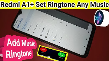 Redmi A1 plus Set Ringtone Any Music // Ringtone change setting