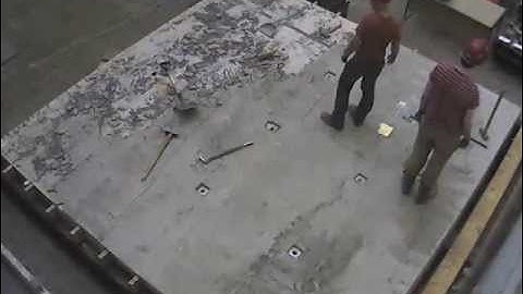 BRE Thin Topping Timber-Concrete Composite Test Floor - Deconstruction