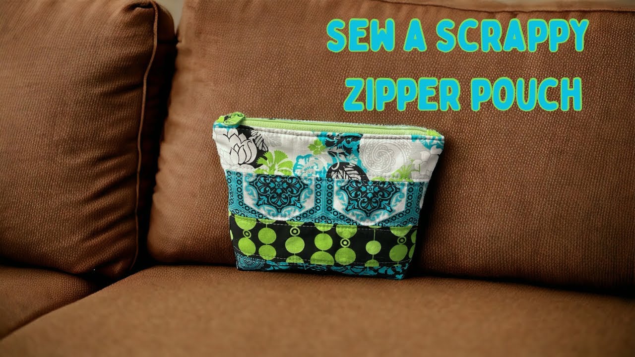 Sewing a Scrappy Zipper Pouch with Jelly Roll Strips