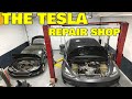 Inside The Electrified Garage, A third party Tesla repair shop