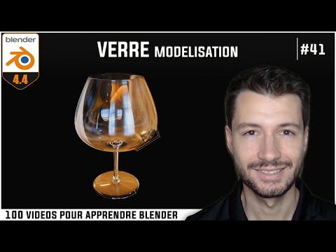 #41 | MODELISATION D'UN VERRE - Apprendre Blender en 100 vidéos [TUTO FR]