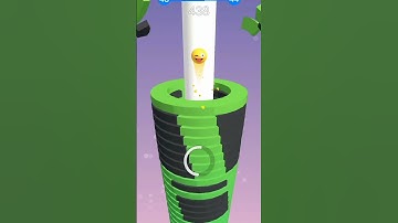 Stack Ball 3D | Level 43 Gameplay | Addictive Mobile Game 🎮gamingshorts #gaming #games #stackball