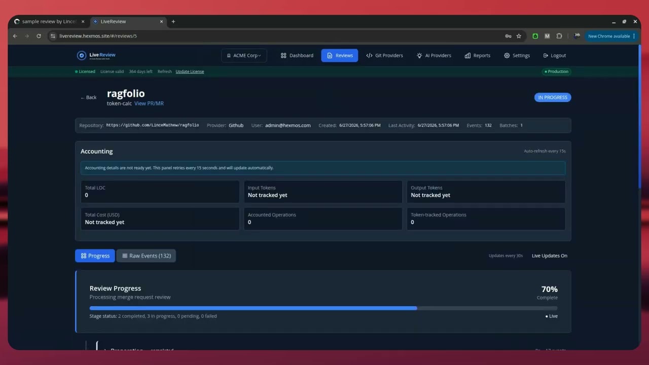 Trigger PR Reviews from the Dashboard