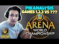 PIKANALYSIS - Games 1,2,3 vs Cdew's Team - Mystery Org | AWC WoW arena