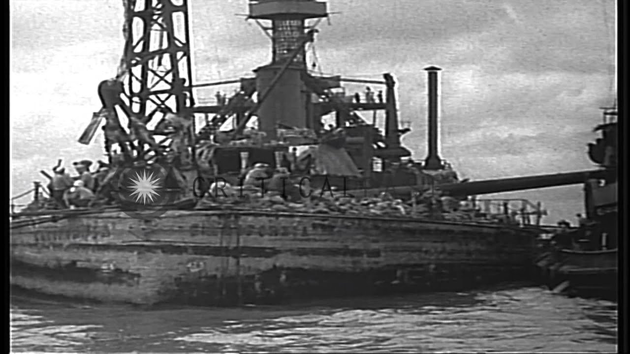Salvage and repair of the USS California (BB-44) at U.S. Naval Station