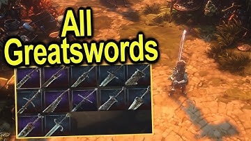 All Curved and Regular Greatswords | Movesets and Rune abilities | No rest for the Wicked
