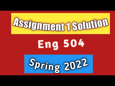 eng 504 assignment 1 solution 2023