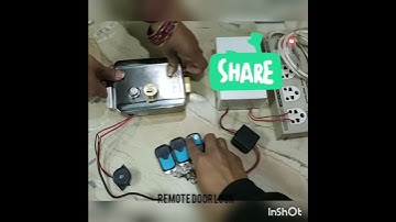 Electronic door lock with Remote for main gate