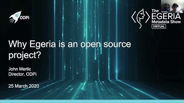 Day 1: The Virtual Egeria Metadata Show