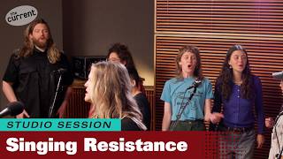 Singing Resistance session in The Current studio