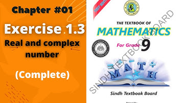 Chapter1 Exercise 1.3 Real and complex number class 9 new mathematics book Sindh|Karachi Board