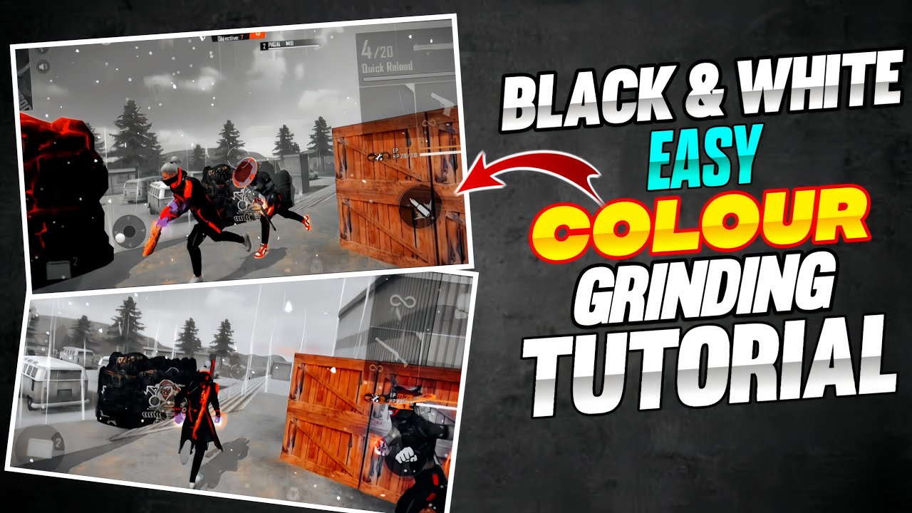 free fire montage colour griding 😘|black and White Colour Grinding|free fire video editing in Capcut