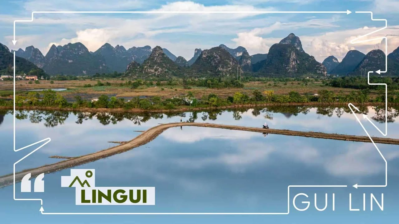 The sky mirror in Lingui, Guilin