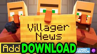 How To Download VILLAGER NEWS Add-On For Minecraft Bedrock! - Tutorial