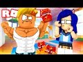 ESCAPE THE SCARY BUFF GYM IN ROBLOX! RUN FOR YOUR LIFE!!