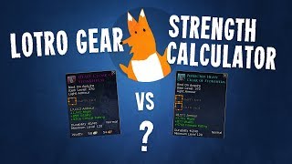 Lotro Gear Strength Calculator