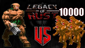 Tyrant vs 10000 imps - DOOM: Legacy of Rust - Monster Infighting - RETRO ARENA