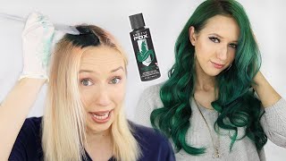 Dying my Hair GREEN for the Holidays!