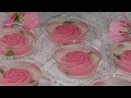 Gelatinas Individuales para las Madres con Rosas Encapsuladas - Recetas en Casayfamiliatv