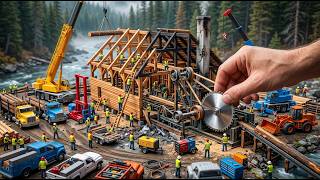DIY Mini Heritage Logging Mill Rebuild | Wildfire Emergency | Miniature Restoration Project