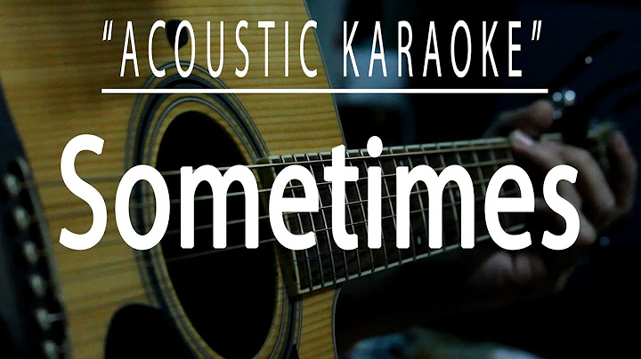 Sometimes Acoustic version - Acoustic performance video thumbnail