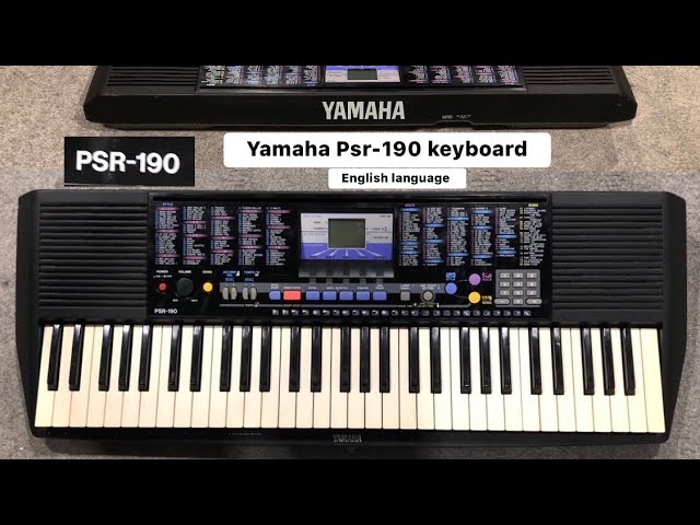 yamaha Psr-190 ( Wilson's music instruments 03371476660 ) - YouTube